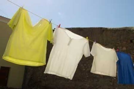 Laundry hanging on line