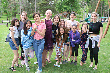 Group of young children attending AAD's Camp Discovery