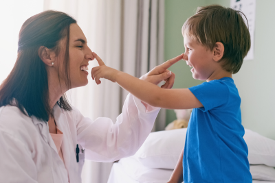 doctor with child patient