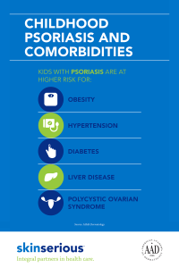 childhood psoriasis infographic