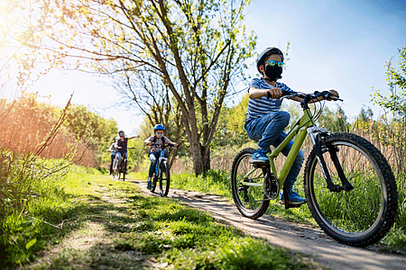 Family bike ride